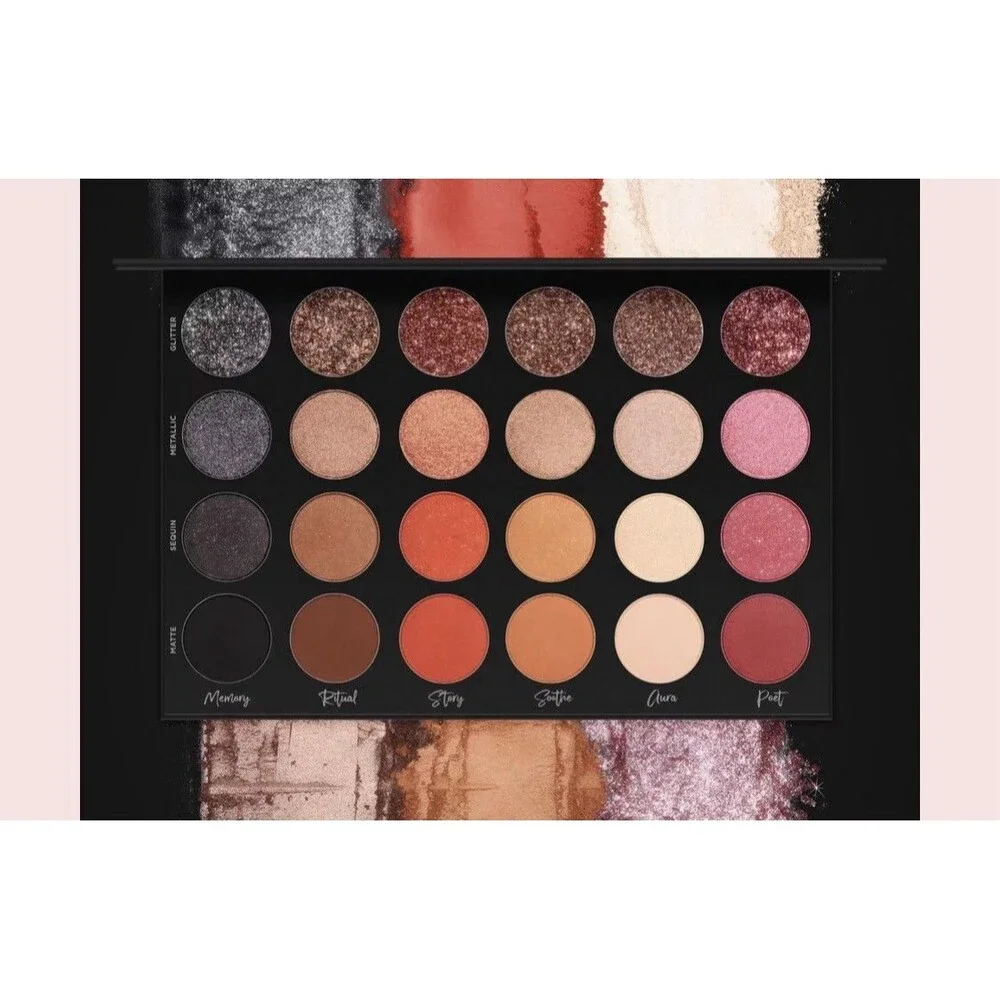 NIB 🔥 Tati Beauty Eyeshadow Palette Volume 1 Textured Neutrals Glitter RARE